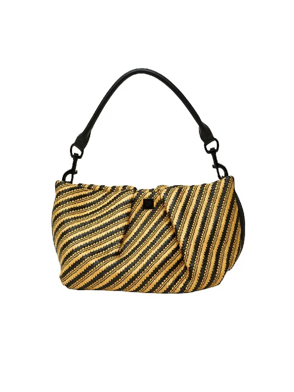 Savannah Diagonal Stripe In Dune Raffia Stripe