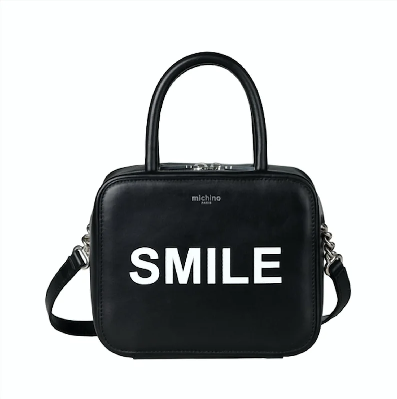 Squarit Smile Bag In Black