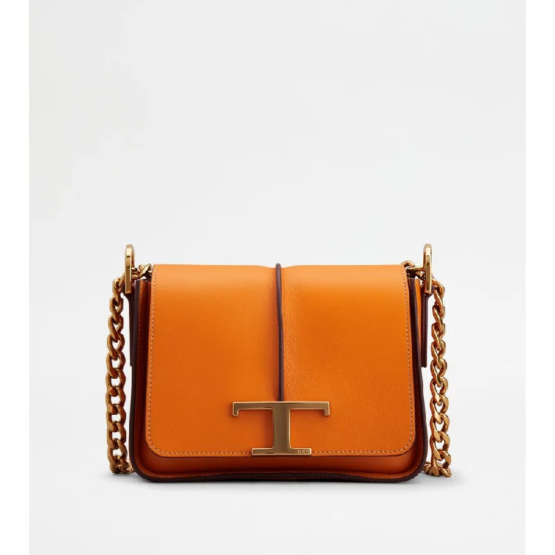 T Timeless Crossbody Bag in Leather Mini