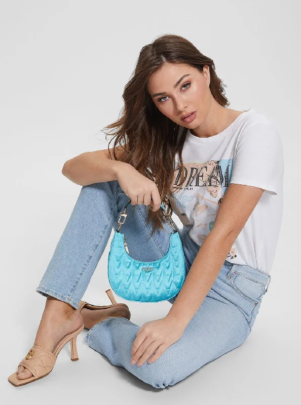 Turquoise Golden Rock Mini Hobo Bag