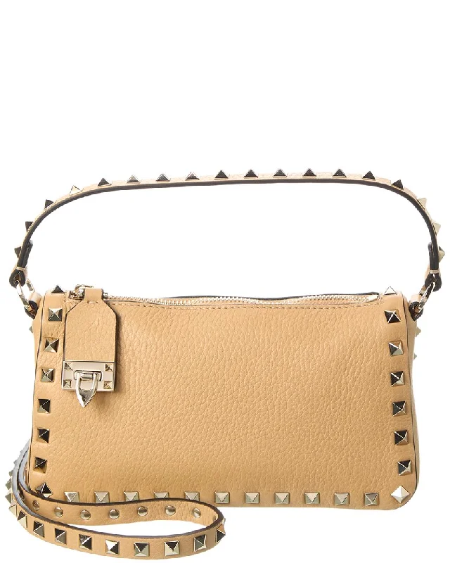 Valentino Rockstud Small Grainy Leather Crossbody