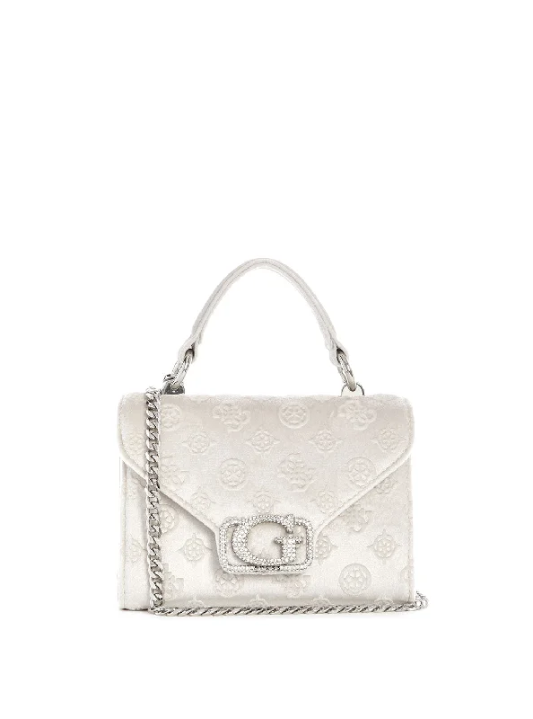 White Zalina Mini To Handle Bag